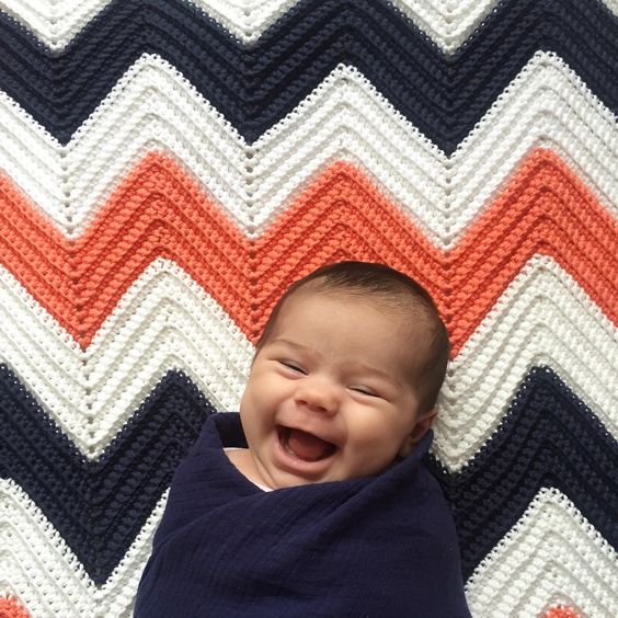 Chevron Crochet Baby Blanket – Premier Yarns