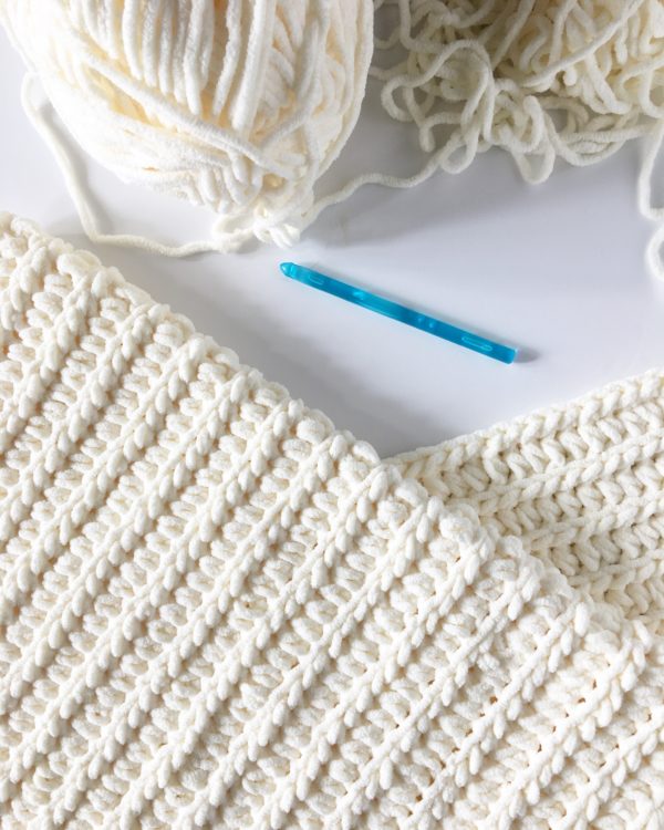 crochet blanket in progress