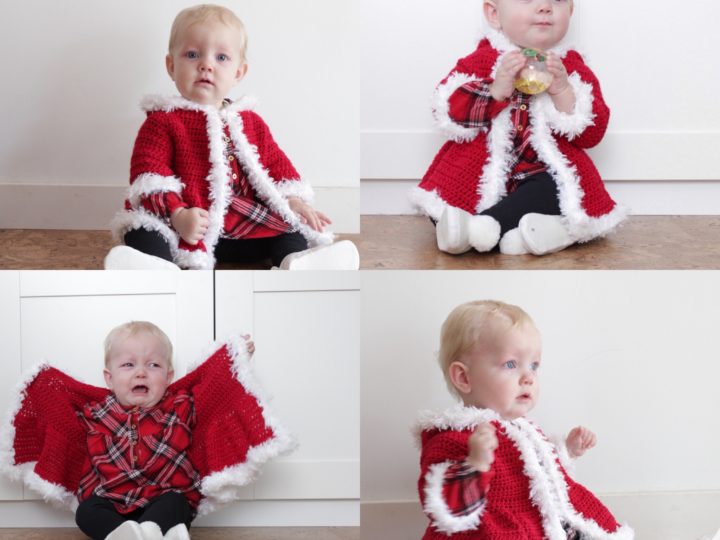 Crochet Christmas Baby Sweater