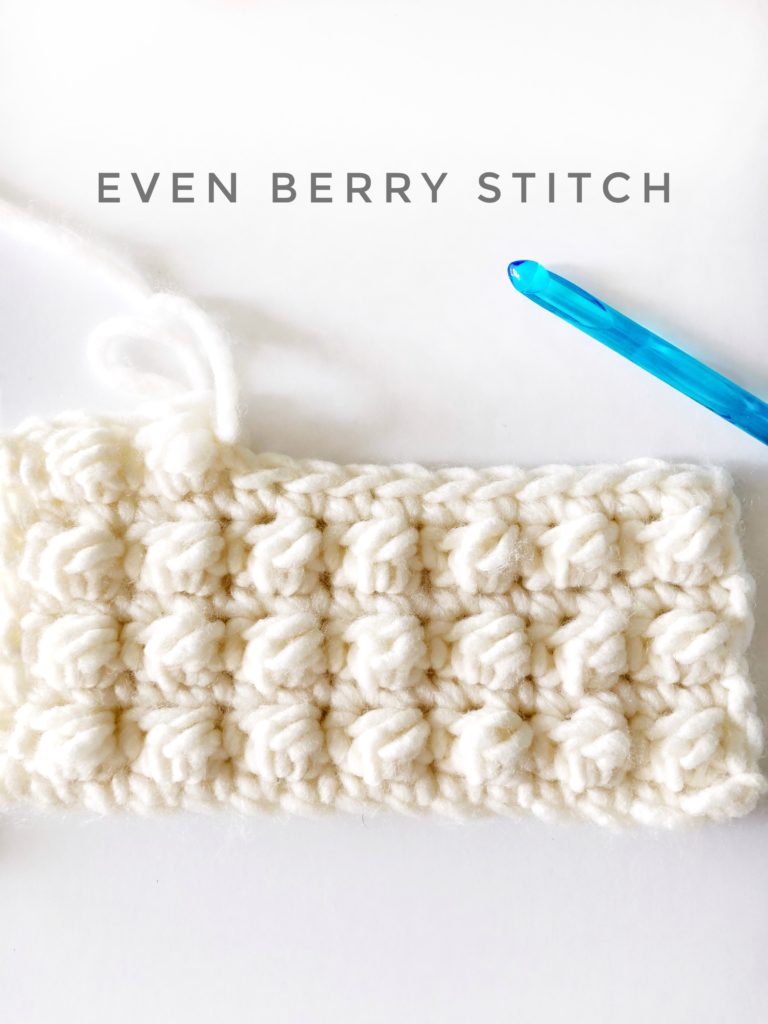 Crochet Even Berry Stitch | Daisy Farm Crafts