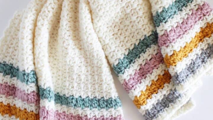Image for Crochet Even Berry Stitch Blanket