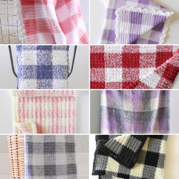 Crochet Gingham Blankets - Daisy Farm Crafts free pattern