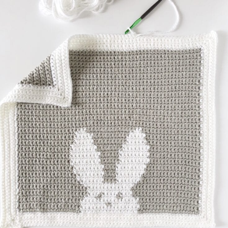 bunny blanket picture crochet