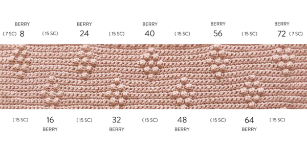 Crochet Diamond Berry Stitch Blanket - Daisy Farm Crafts Free Crochet Pattern