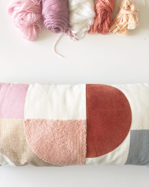 Crochet Modern Boho Granny Blanket with pillow