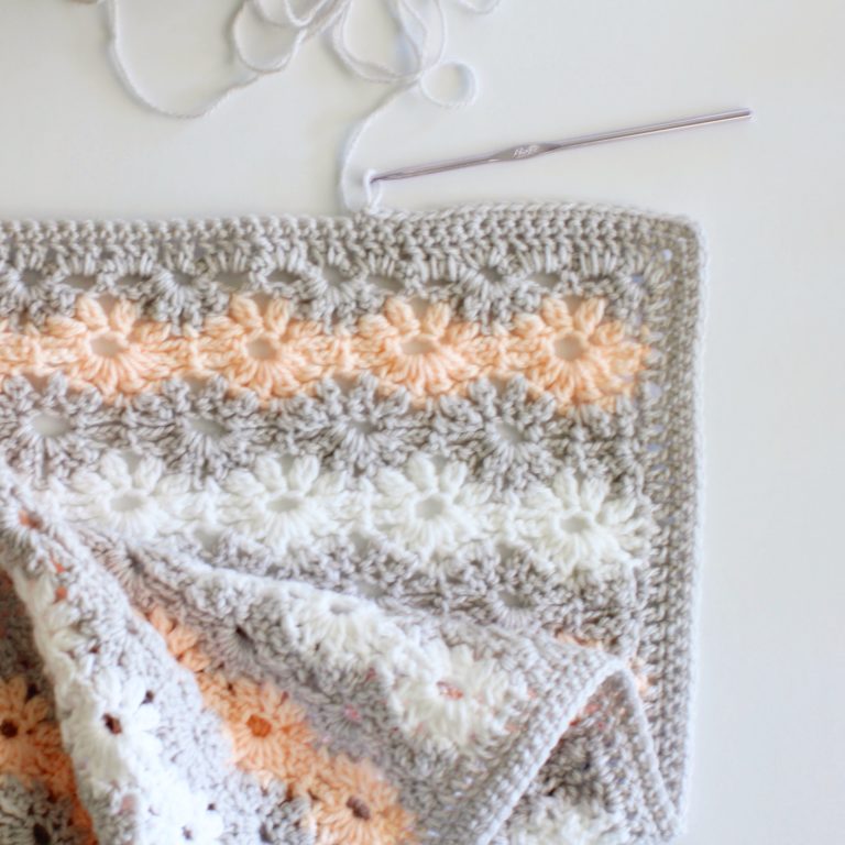 Crochet Petal Stitch Baby Blanket Daisy Farm Crafts