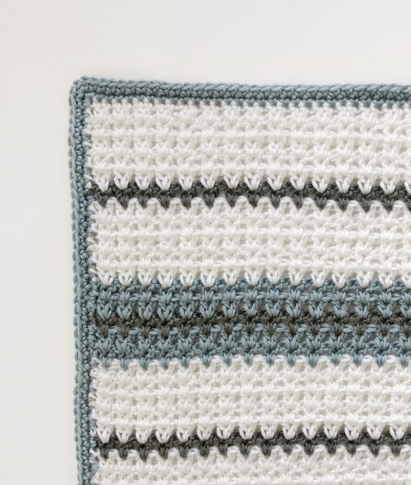 Modern Double Crochet V-Stitch Blanket