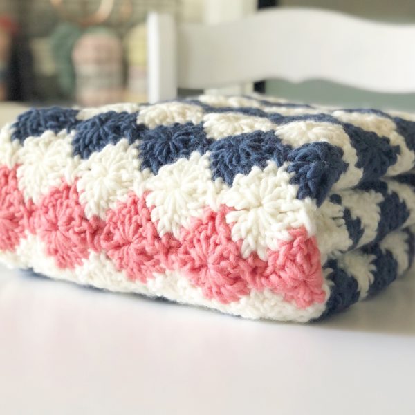 Crochet Harlequin Blanket - Daisy Farm Crafts free pattern