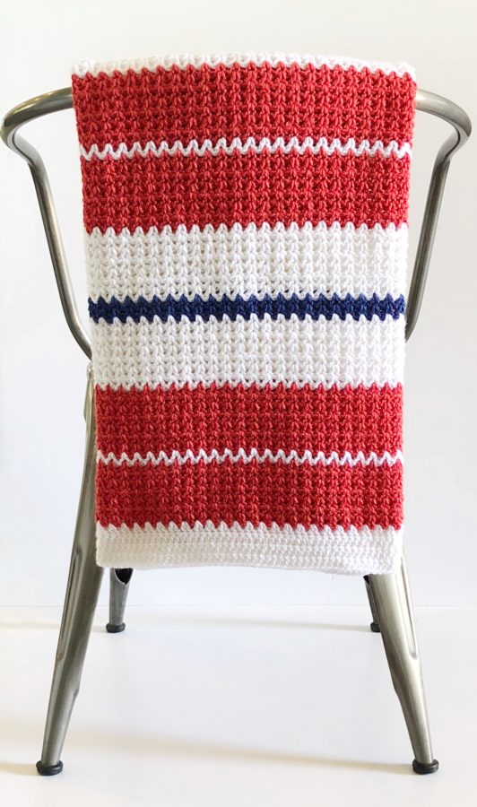 Crochet V-stitch blanket