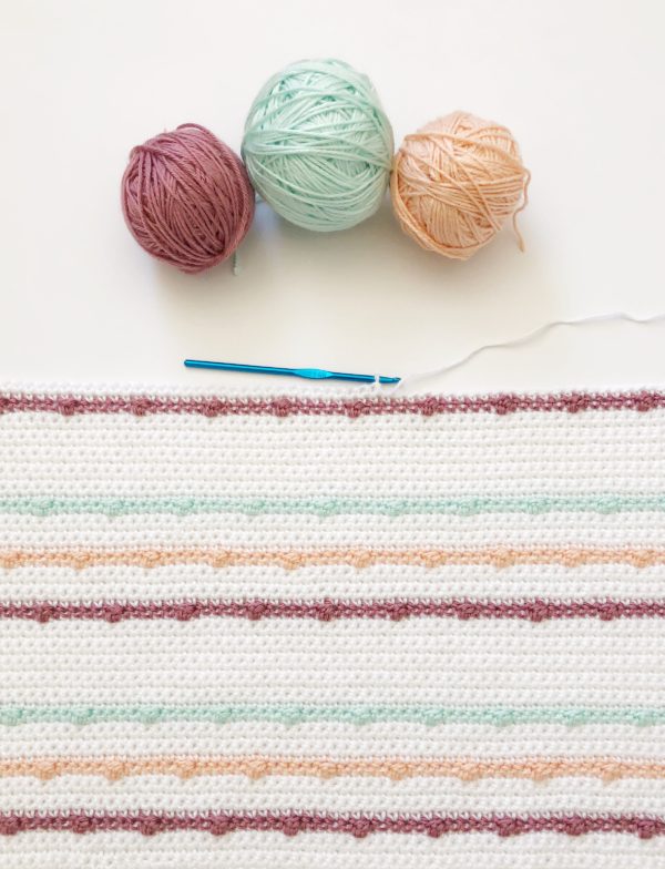 Crochet Boho Berry Stitch Blanket