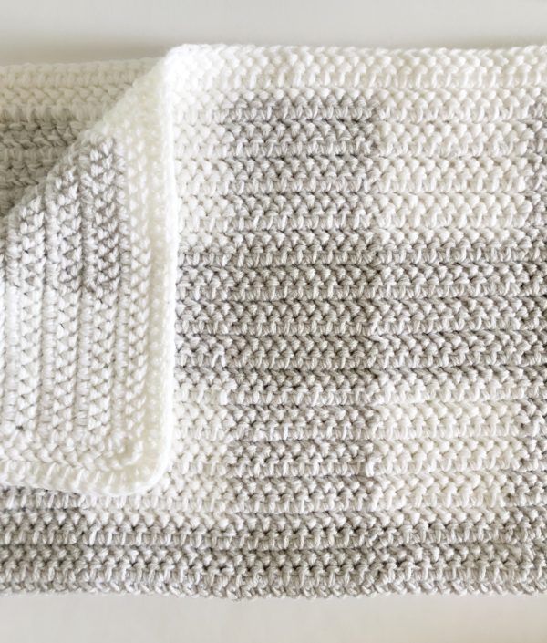 modern baby gingham blanket crochet