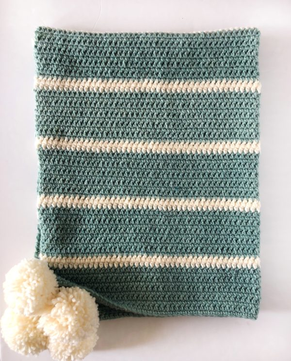 Modern Low Tide Crochet Throw