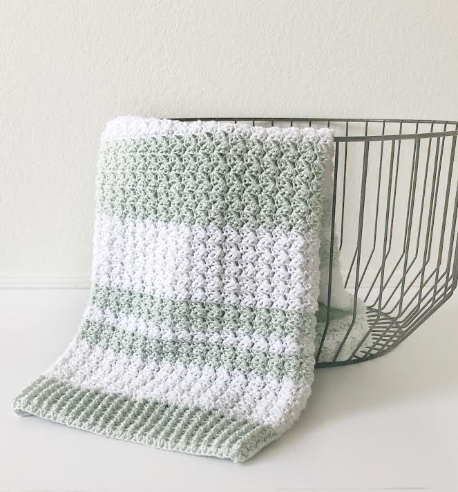 Crochet Sedge Stitch Baby Blanket - Daisy Farm Crafts