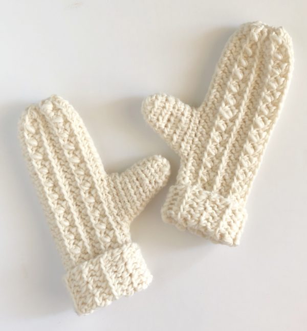 Beginner Crochet Project with Yarnspirations mittens