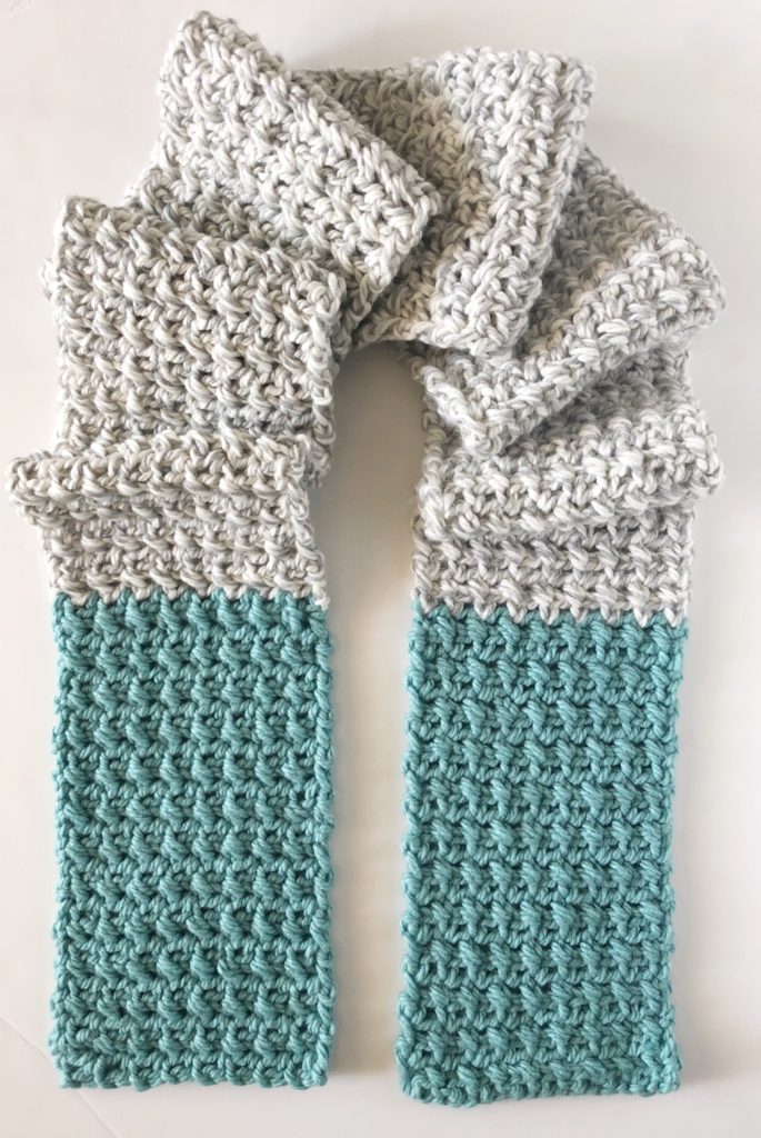 Crochet Color Dipped Scarf - Daisy Farm Crafts