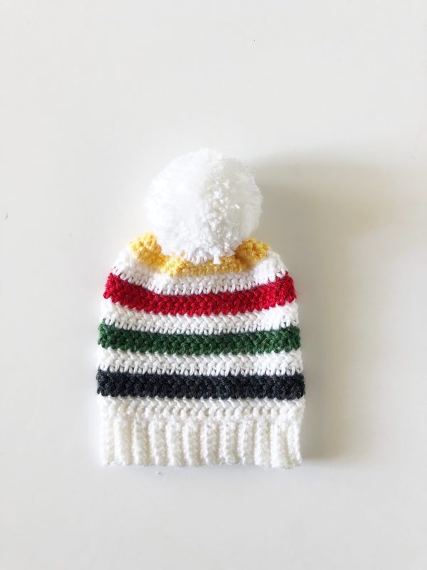 Camping Stripe Crochet Hat