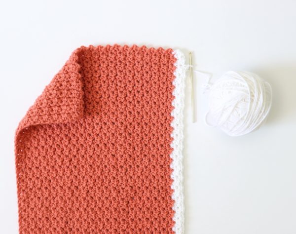 Crochet Terra Cotta Throw