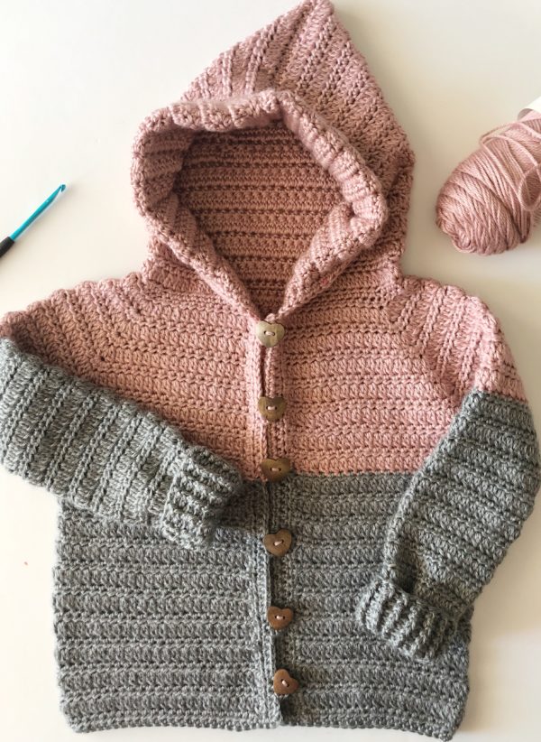 Crochet Color Block Sweater
