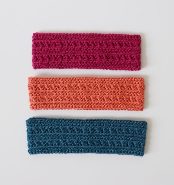Half Double Crochet Cluster Headband