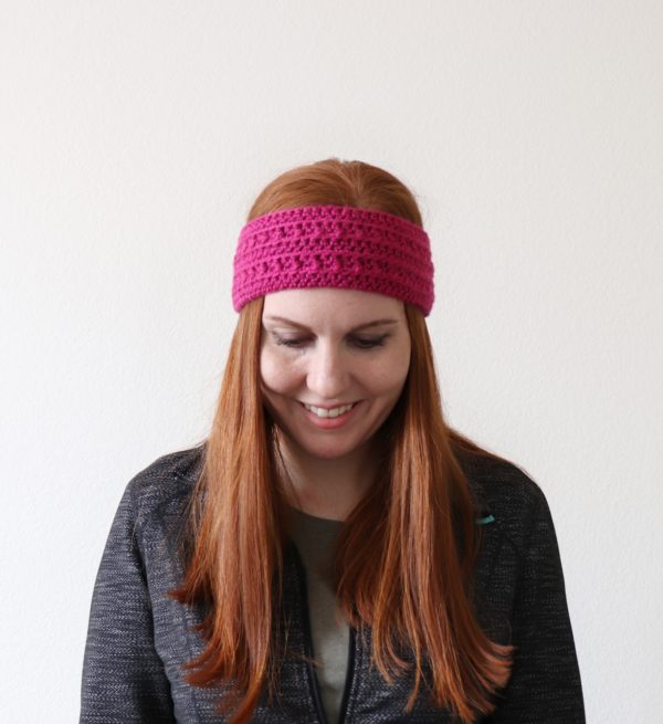 Half Double Crochet Cluster Headband