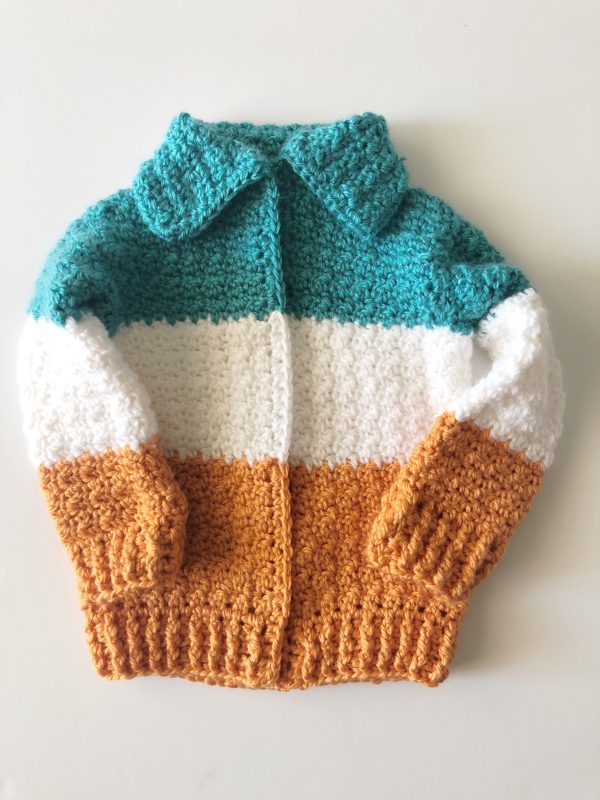 Mispend morbiditet velsignelse Baby Three Color Crochet Cardigan - Daisy Farm Crafts