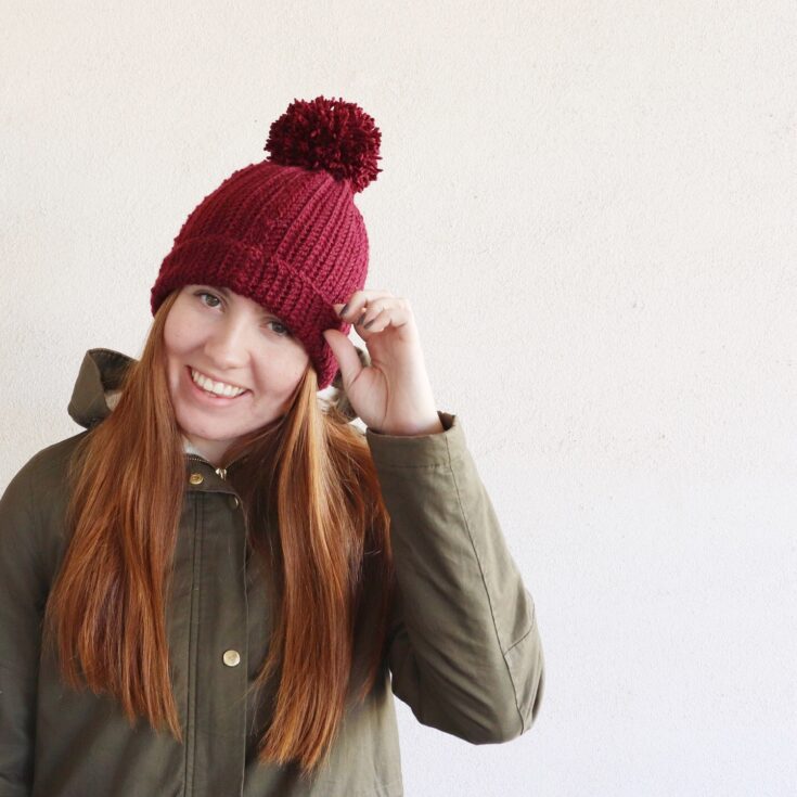 Image for Crochet Herringbone and Cluster Stitch Hat
