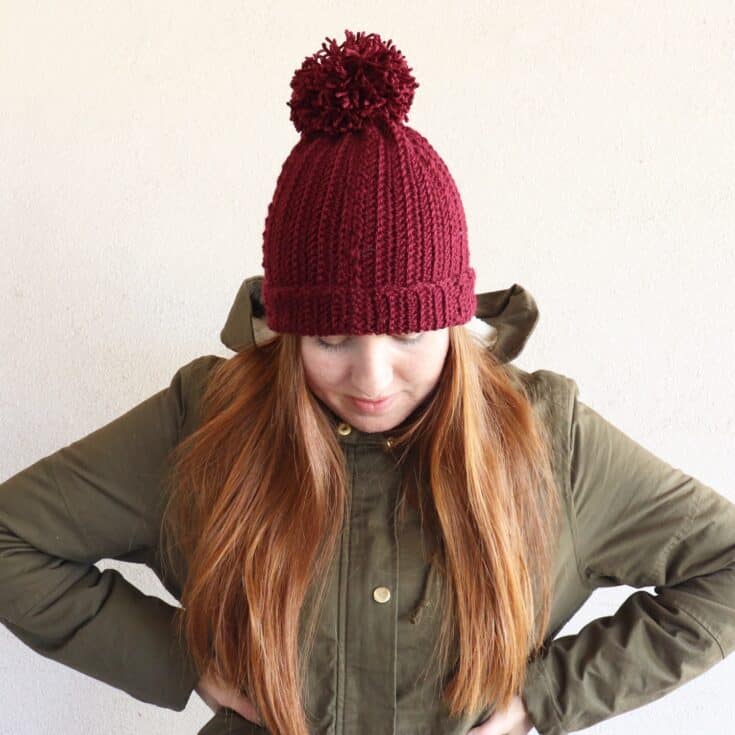 Image for Crochet Herringbone and Cluster Stitch Hat
