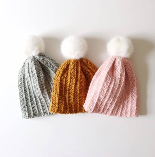 Extended Half Double Crochet Winter Hat