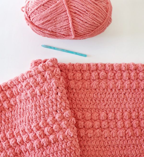 Crochet Raised Berries Baby Blanket