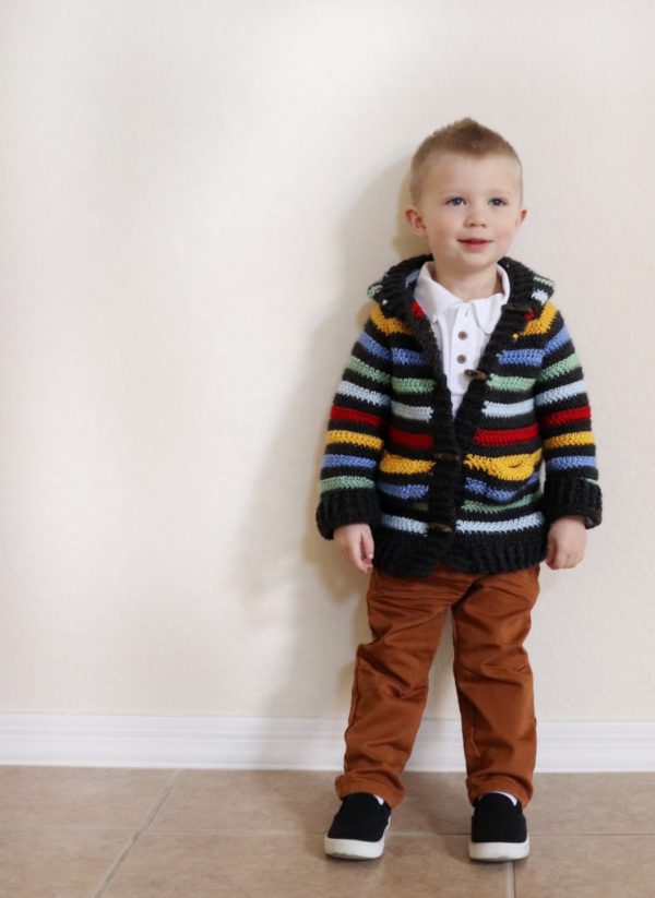 Crochet Colorful Stripes Sweater