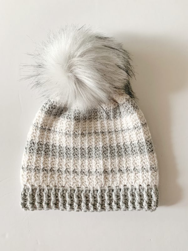 mesh stitch crochet hat