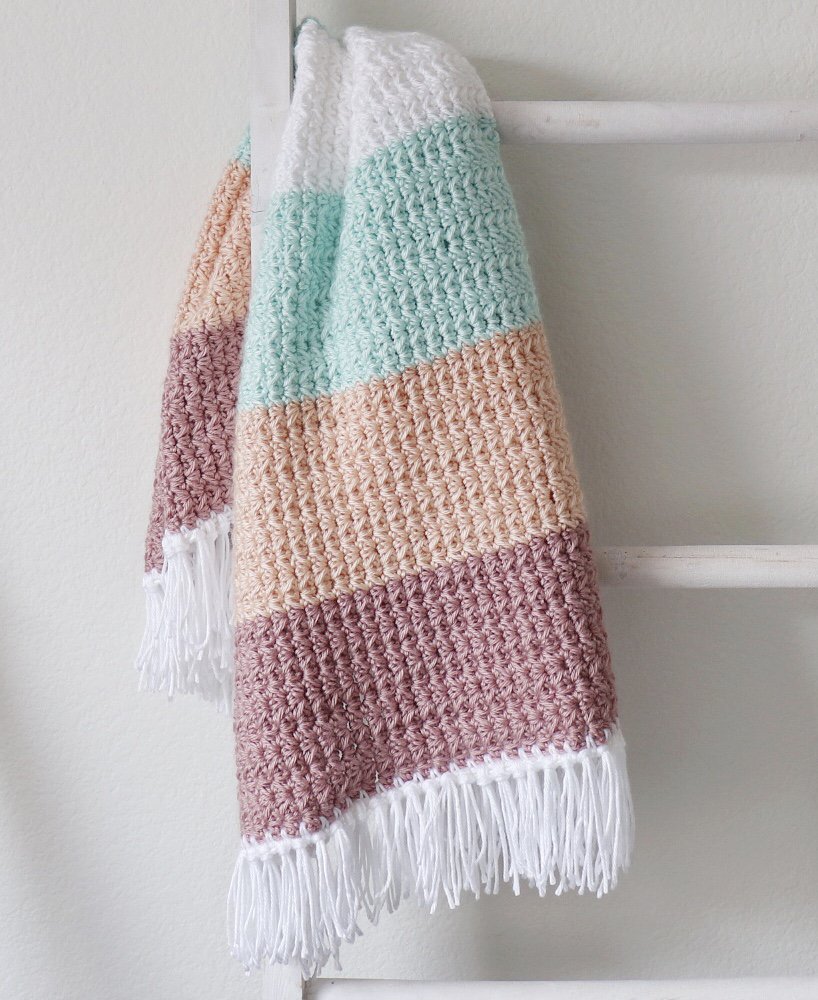 Crochet Boho Color Block Blanket Daisy Farm Crafts