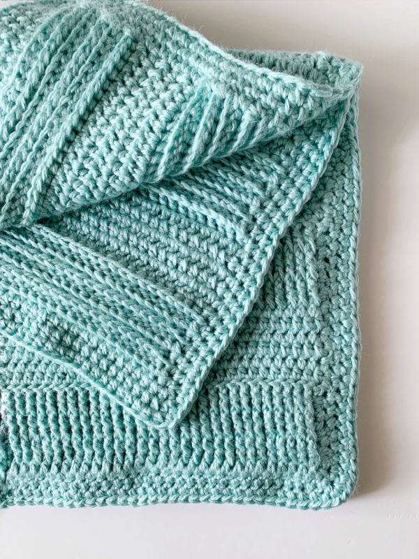 Bernat Textured Crochet Baby Blanket test version
