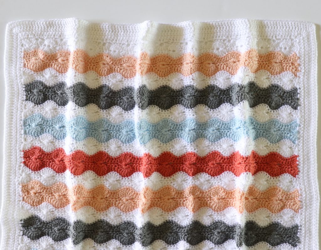 Modified Catherine's Wheel Stitch Baby Blanket