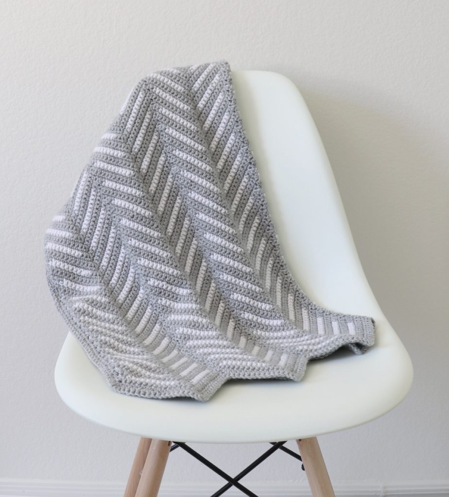 Crochet Chevron Arrows Blanket