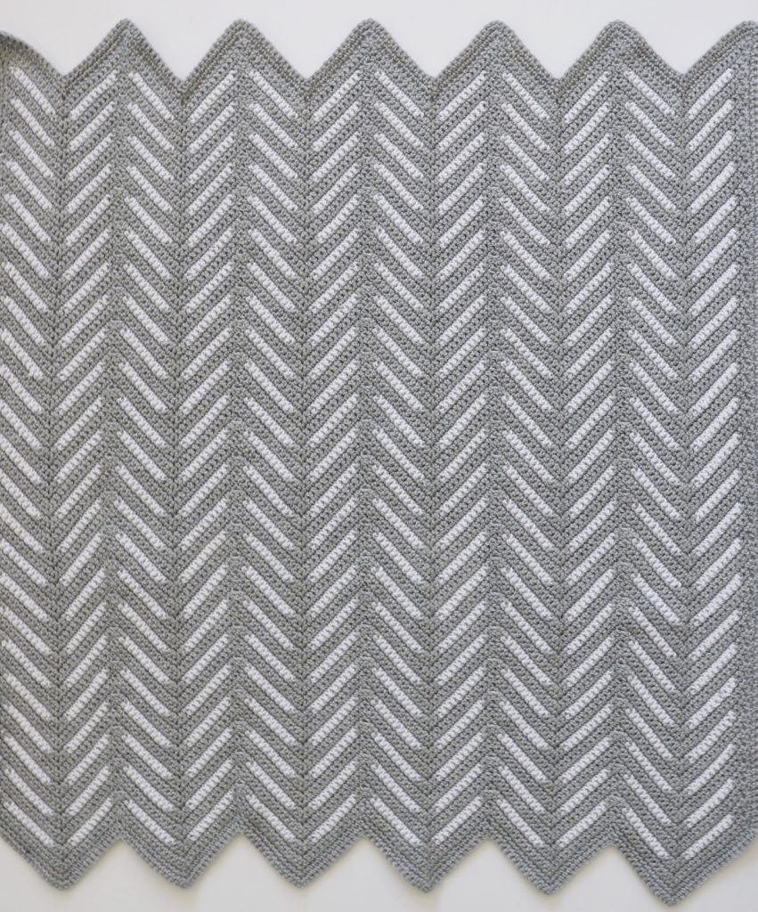 Crochet Chevron Arrows Blanket