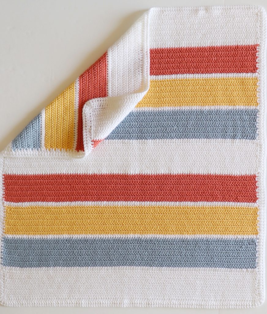 Summertime Stripes Crochet Blanket