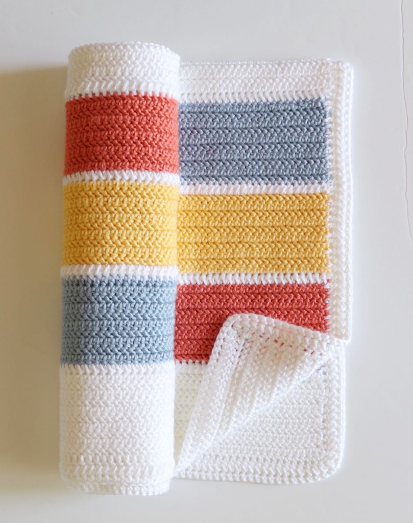 Summertime Stripes Crochet Blanket