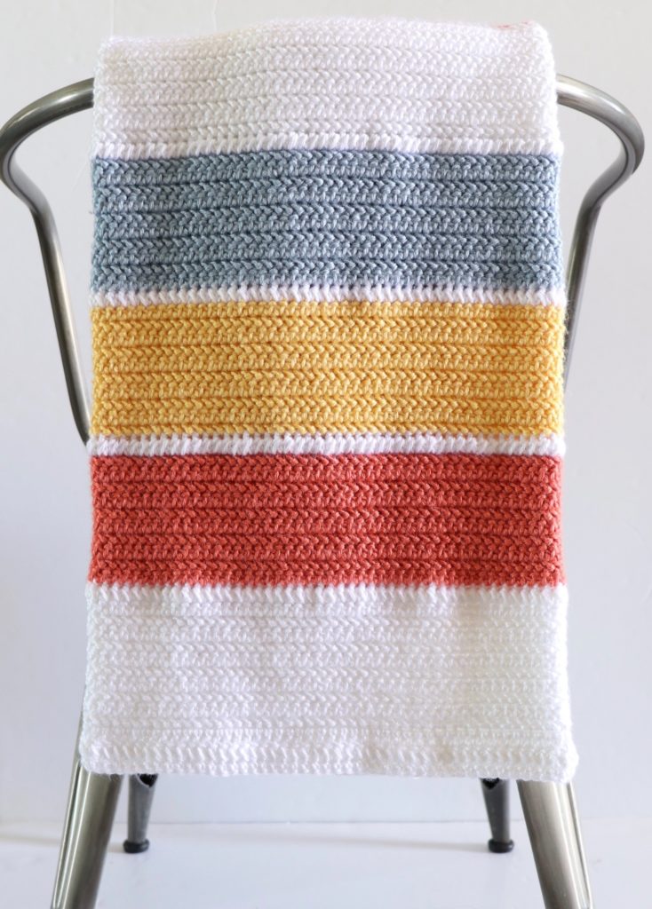 Summertime Stripes Crochet Blanket