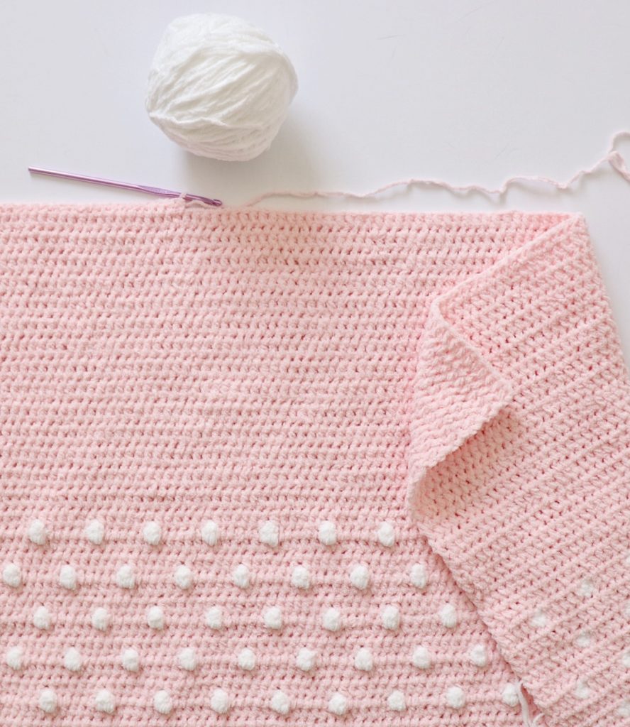 Crochet Polka Dot Ends Blanket