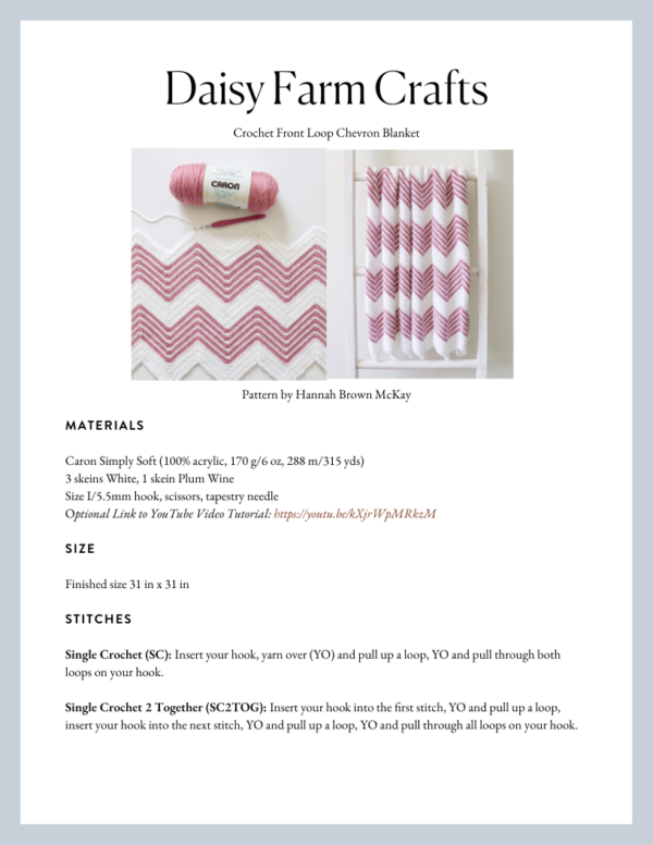 Front Loop Single Crochet Baby Blanket - CrochetNCrafts