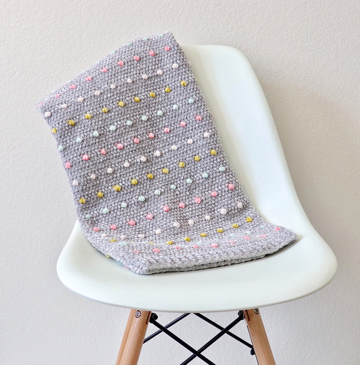 Crochet Candy Dots Baby Blanket - Daisy Farm Crafts