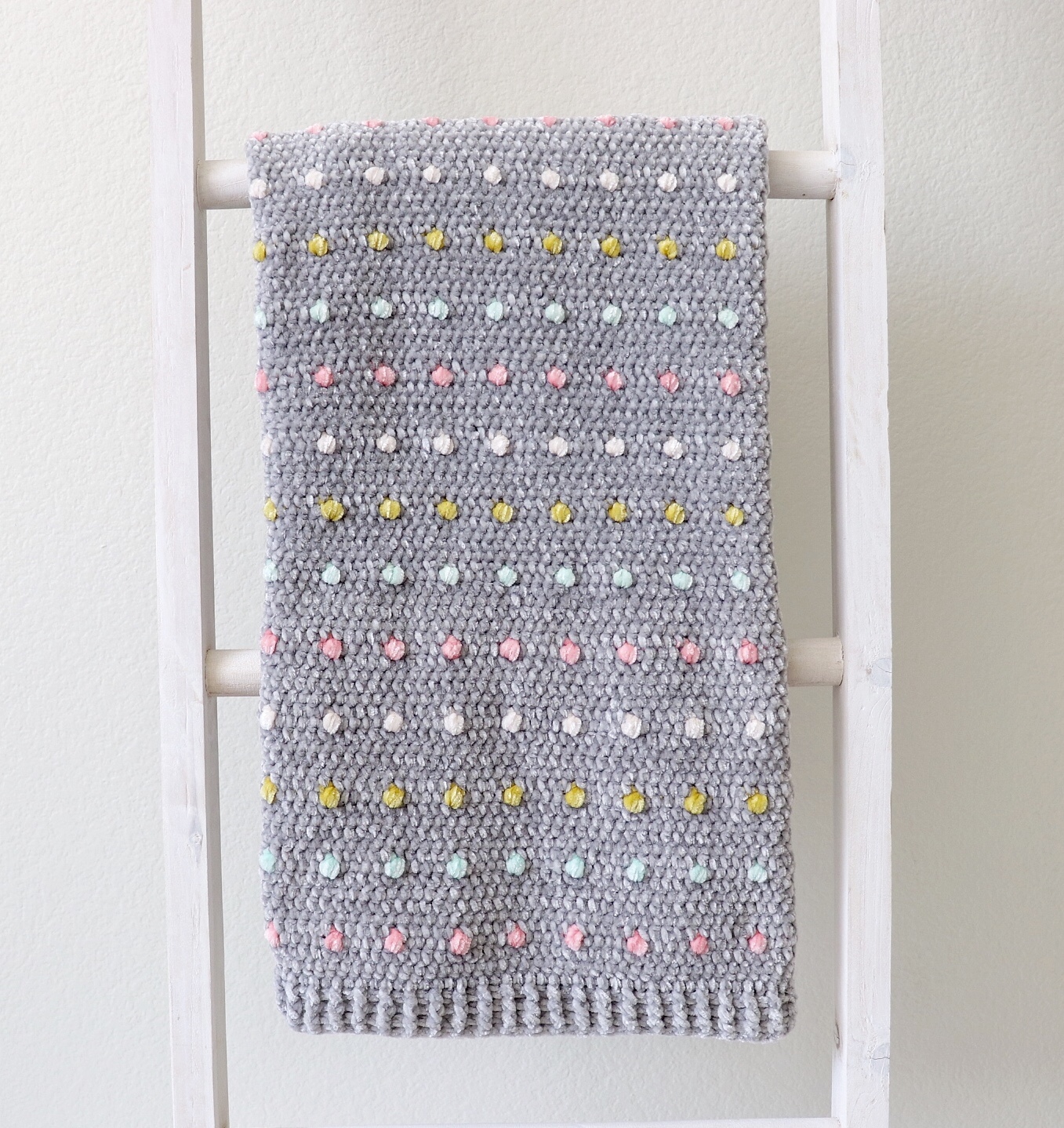 Crochet Candy Dots Baby Blanket - Daisy Farm Crafts