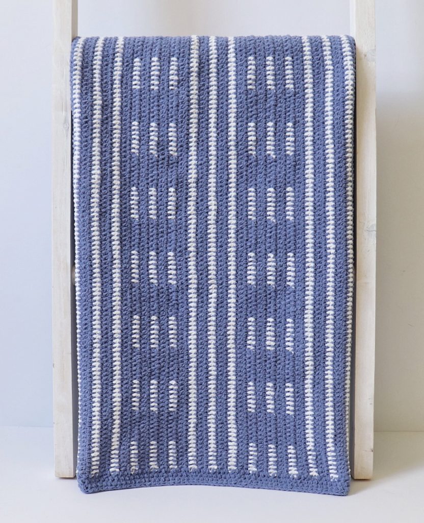 Crochet Lines and Dashes Blanket
