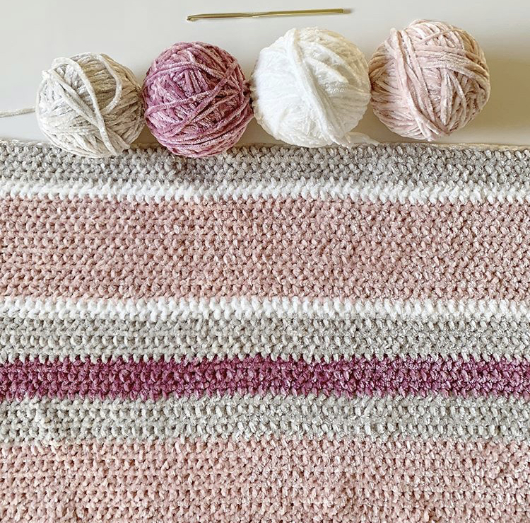 How To Make Bernat Velvet Knit Simple Texture Blanket Online