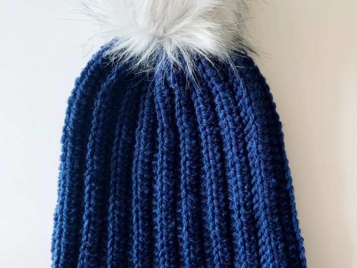 Crochet Back Loop HDC Hat