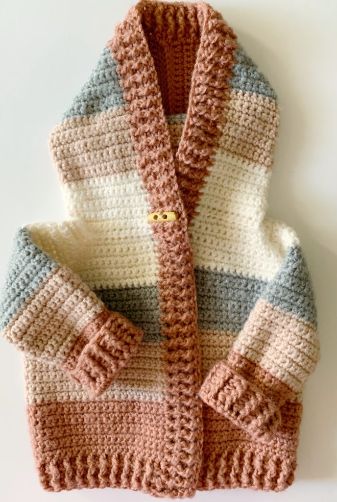 Crochet Four Color Baby Sweater Daisy Farm Crafts