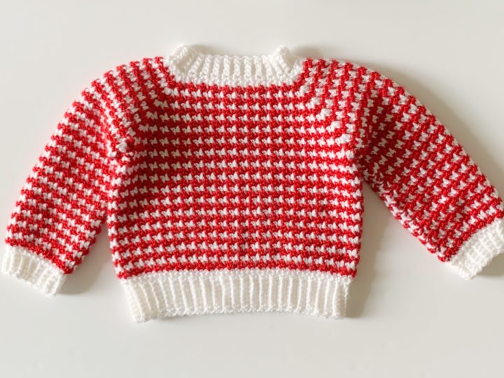 Houndstooth Baby Sweater