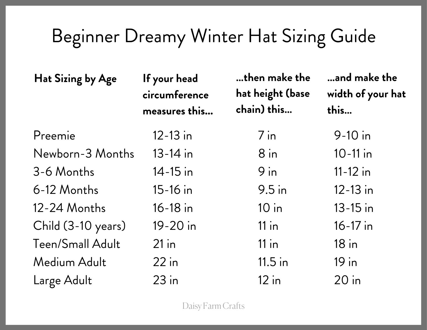 Beginner Crochet Dreamy Winter Hat Daisy Farm Crafts
