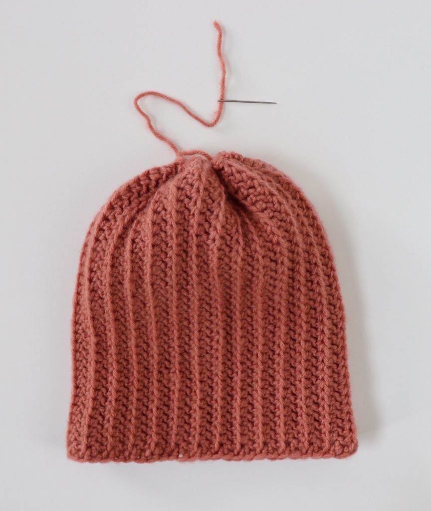 crochet hat in progress